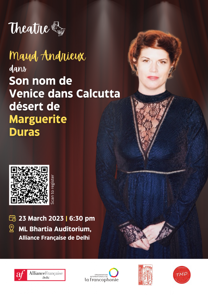 Theatre: Maud Andrieux dans Son nom de Venice dans Calcutta Désert